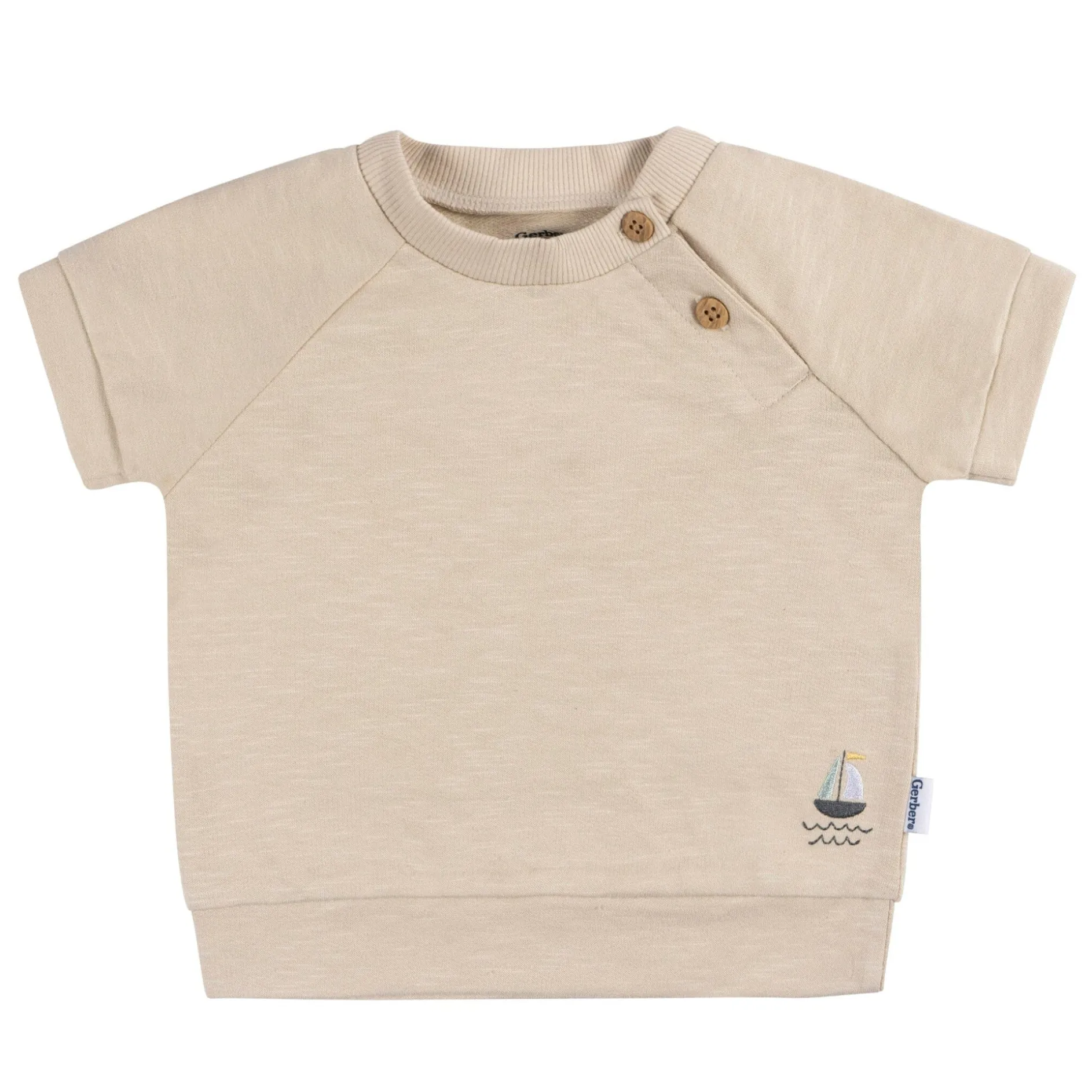 2-Piece Baby Boys Sailboats T-Shirt and Shorts Set