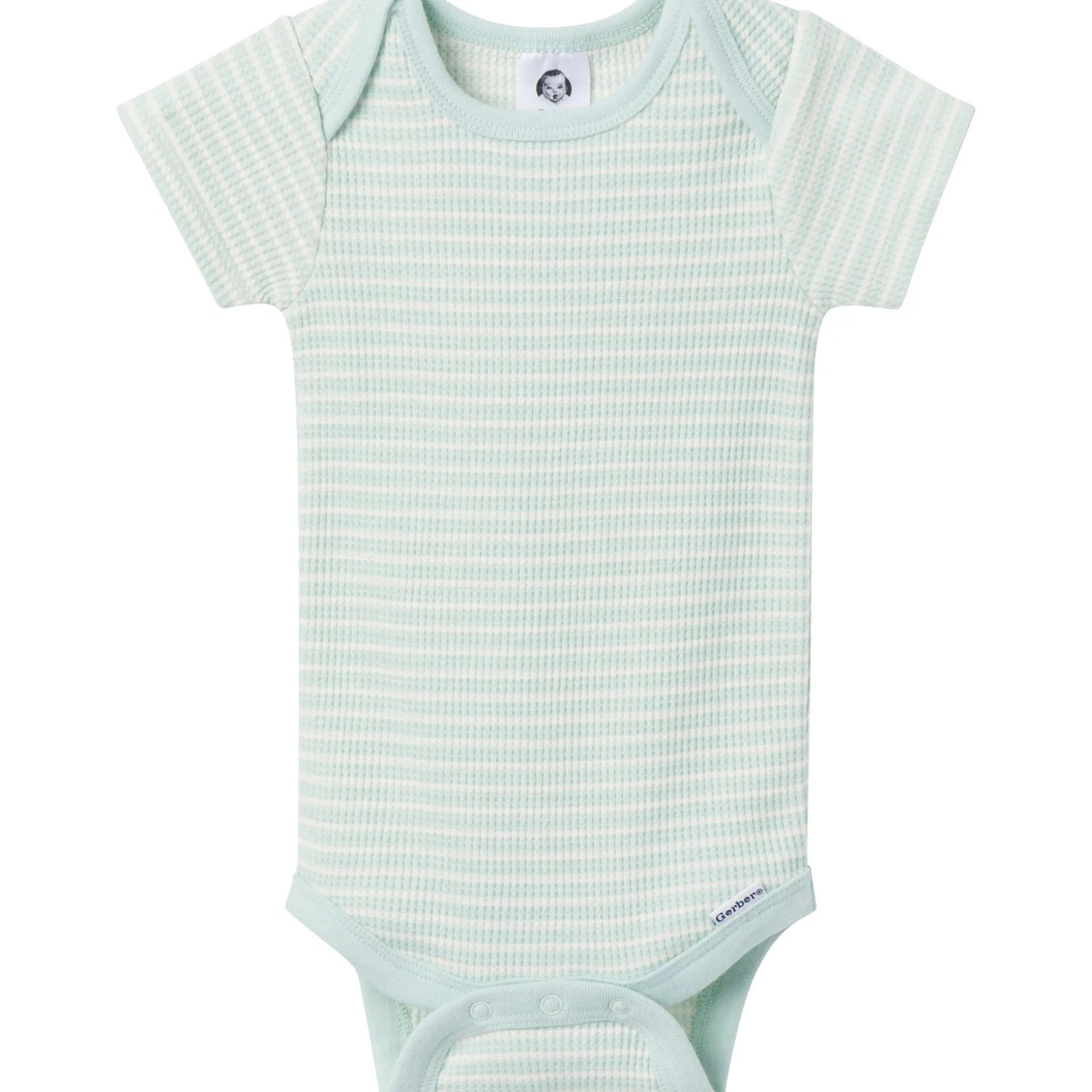 2-Piece Baby Boys Sky Blue Stripe Onesies® Bodysuit and Pants Set