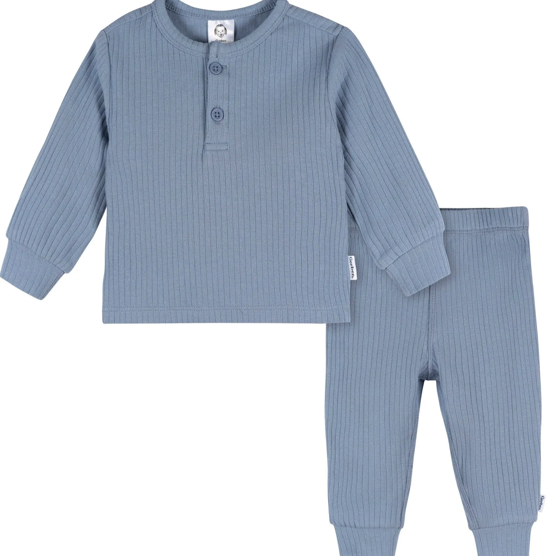 2-Piece Baby Boys Troposphere Blue Top and Active Pant Set