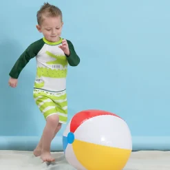 2-Piece Baby Boys UPF 50+ Later Gator Rash Guard & Swim Trunks Set