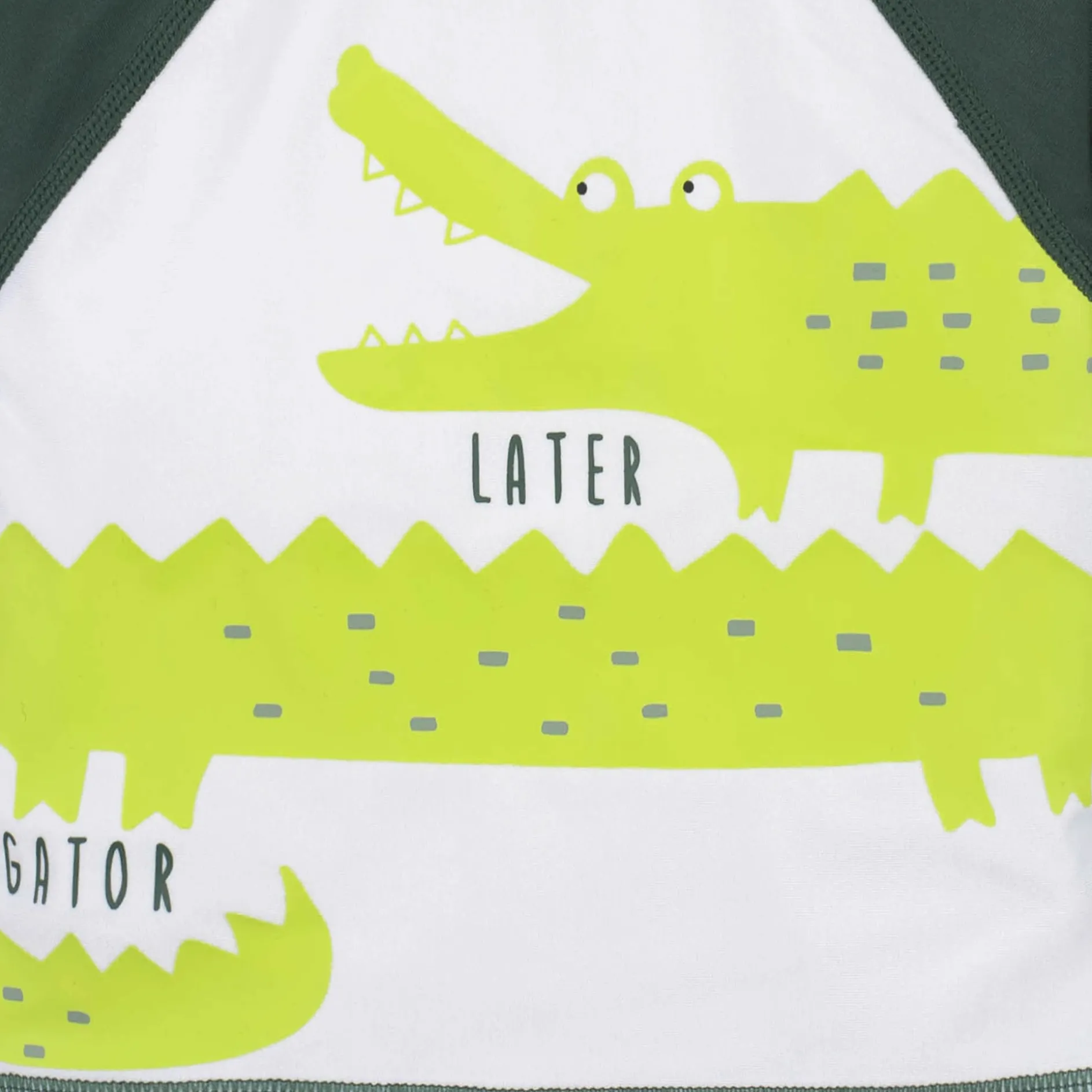 2-Piece Baby Boys UPF 50+ Later Gator Rash Guard & Swim Trunks Set