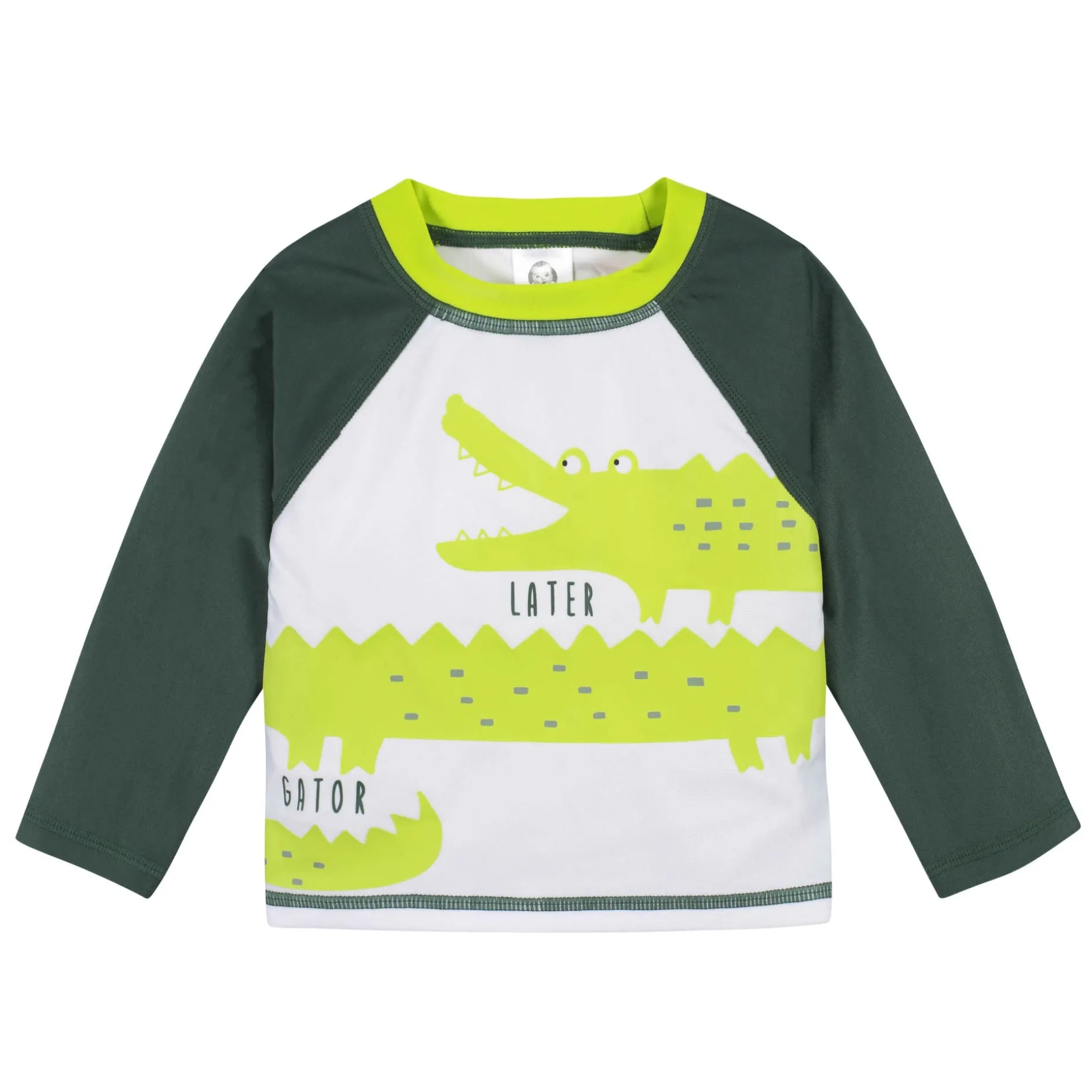 2-Piece Baby Boys UPF 50+ Later Gator Rash Guard & Swim Trunks Set