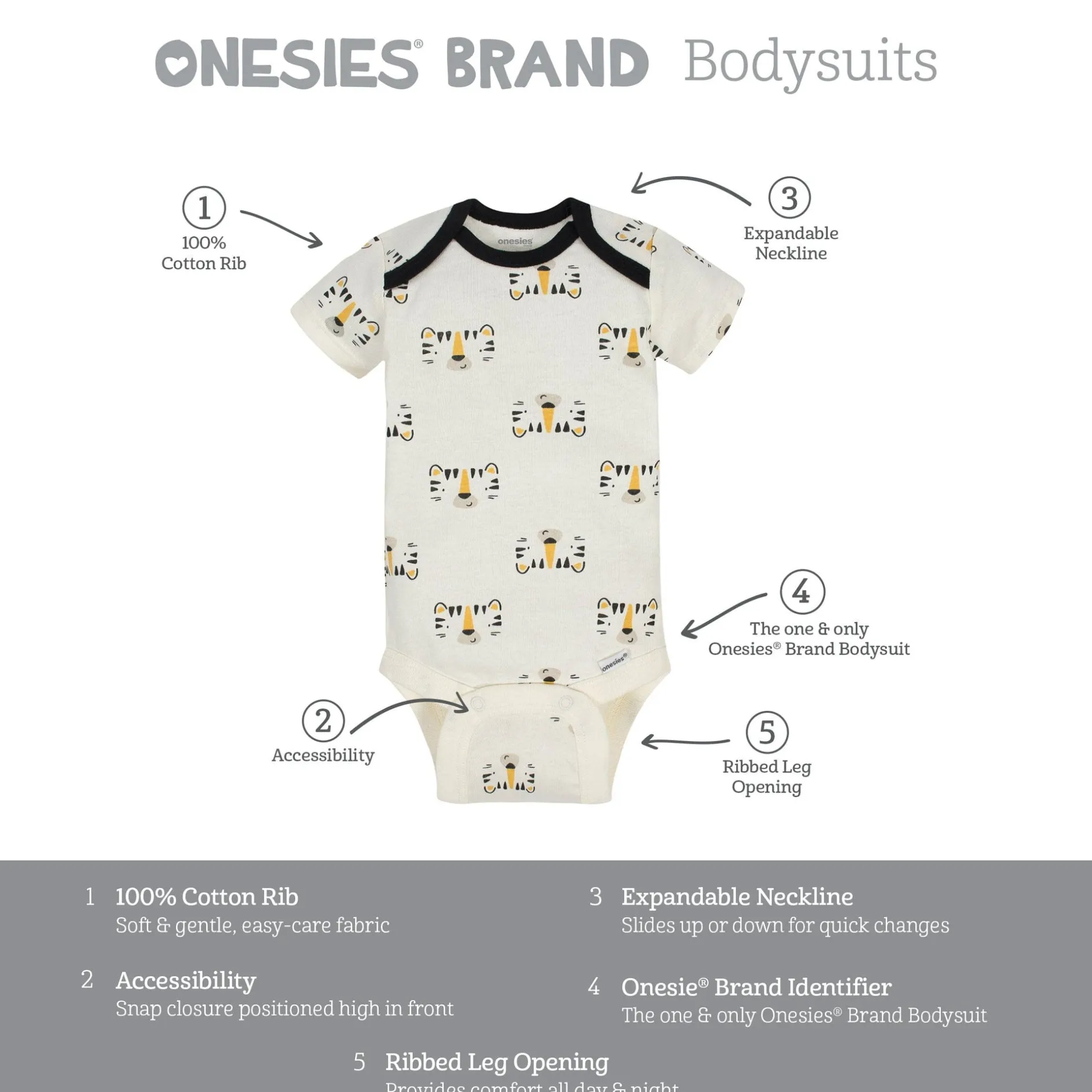 6-Piece Baby Boys Wild Onesies® Brand Bodysuits & Pants Set