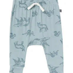 4-Piece Baby Boys Woodland Animals Viscose Bodysuits and Pants Set