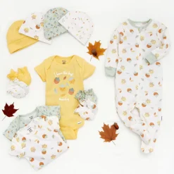 12-Piece Baby Girls Acorns Layette Bundle
