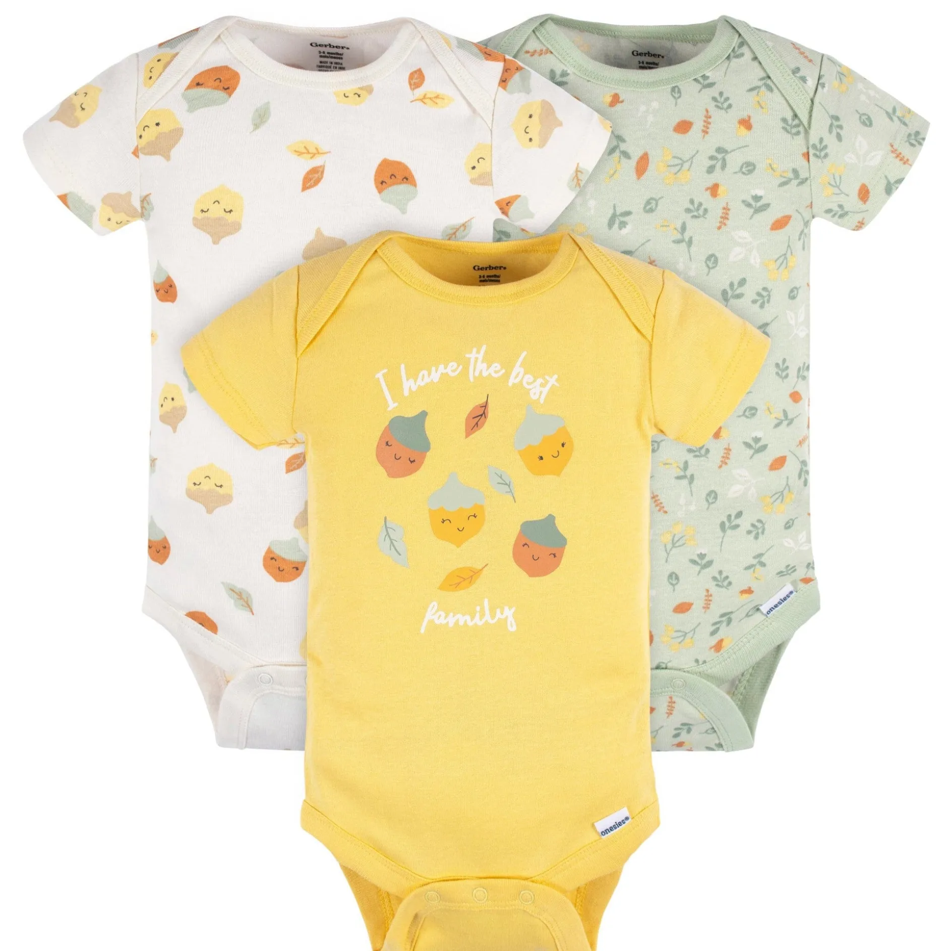 12-Piece Baby Girls Acorns Layette Bundle