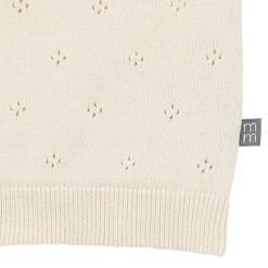 2-Piece Baby Girls Beige Sweater Knit Top and Shorts Set