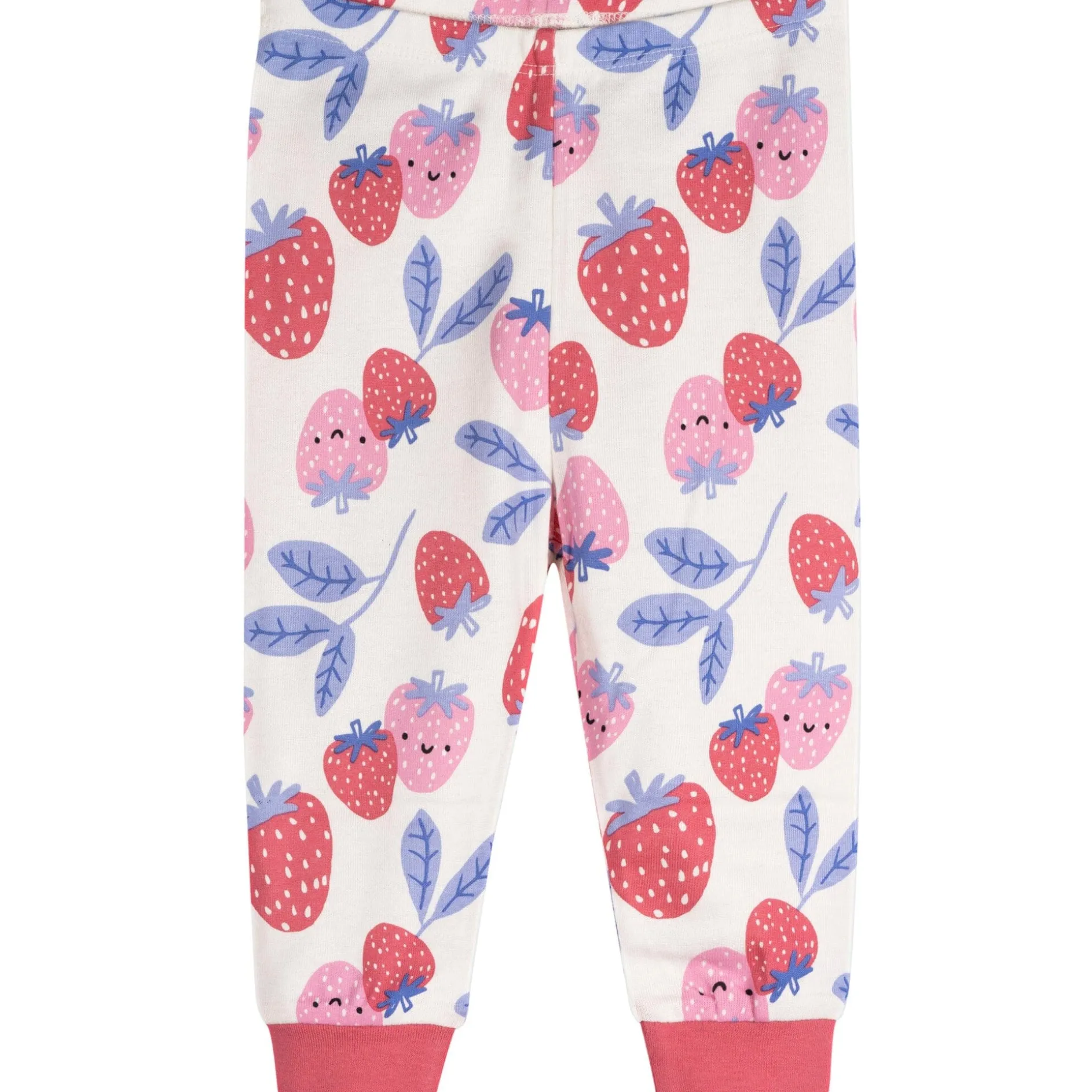 4-Piece Baby Girls Berries Pajamas Sets