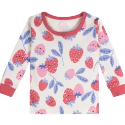 4-Piece Baby Girls Berries Pajamas Sets