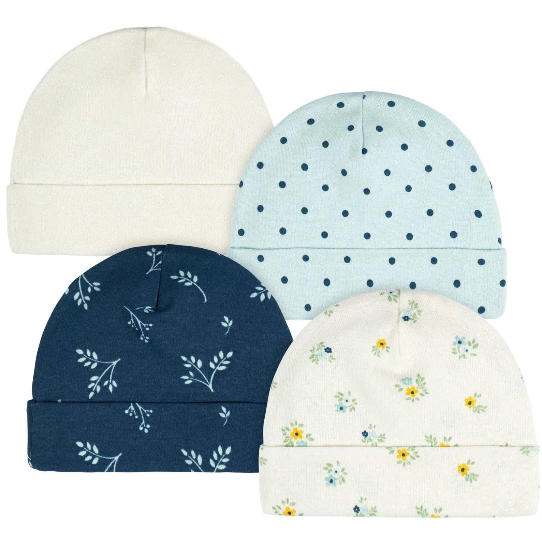 12-Piece Baby Girls Blue Flowers Layette Bundle