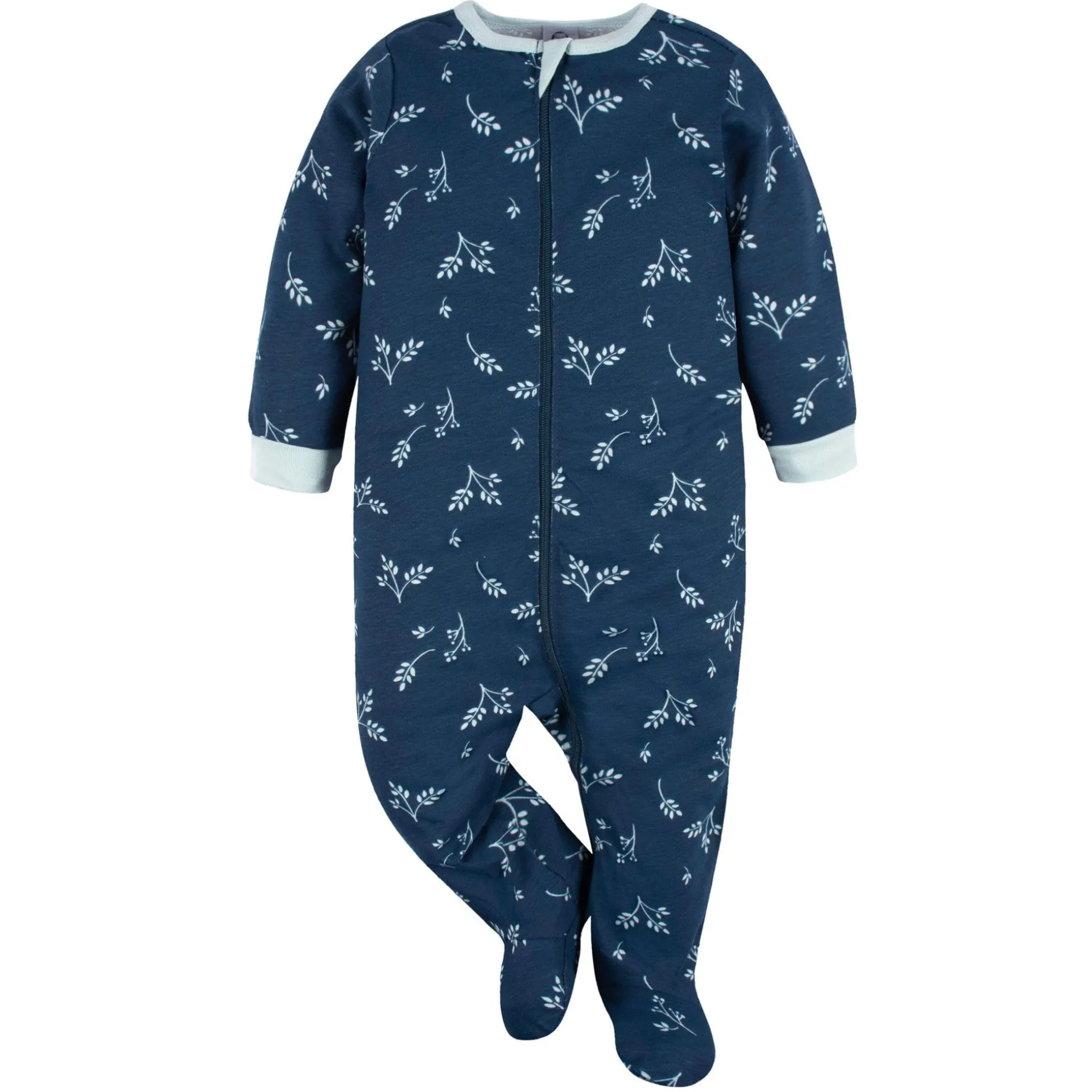 12-Piece Baby Girls Blue Flowers Layette Bundle