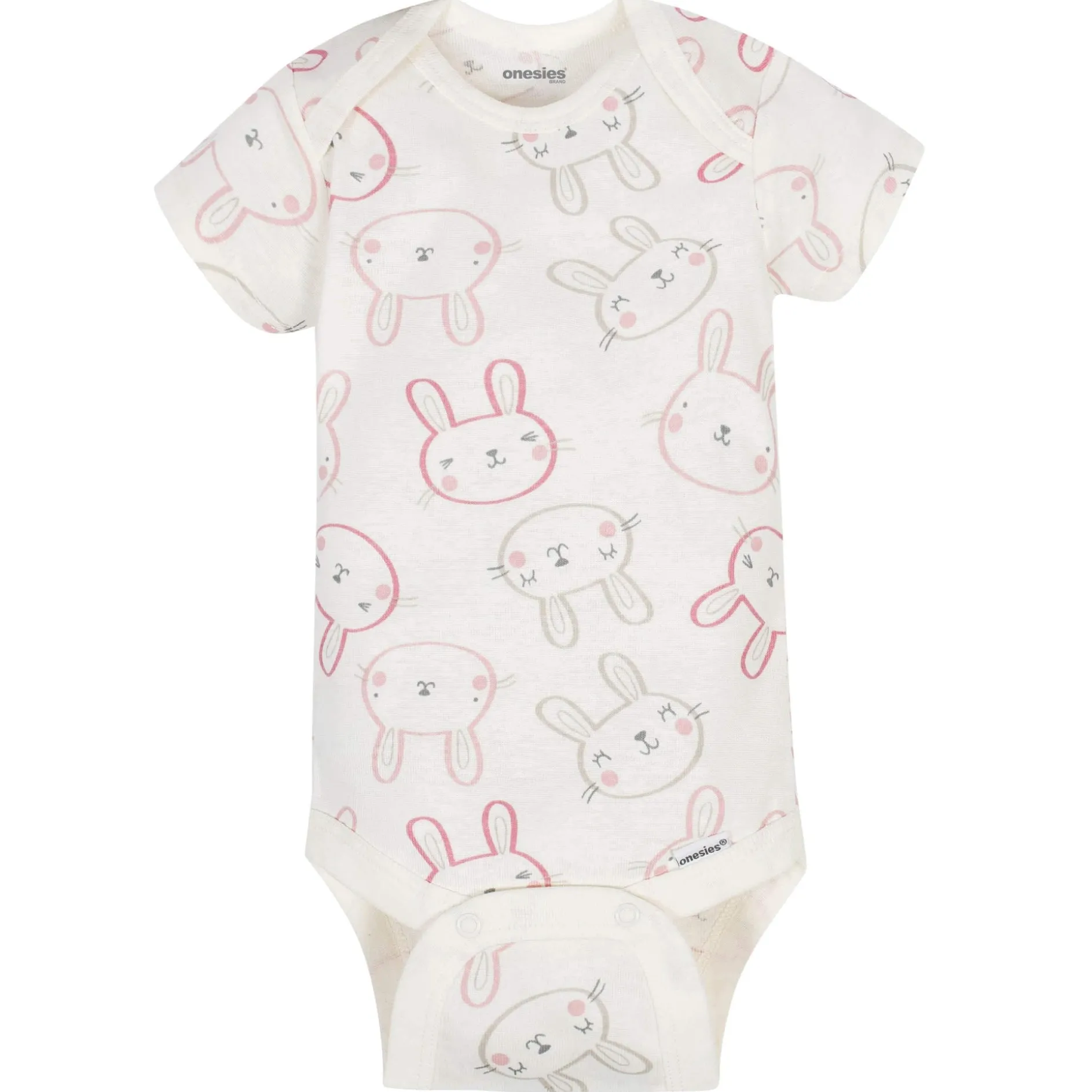 6-Piece Baby Girls Bunny Onesies® Brand Bodysuits & Pants Set