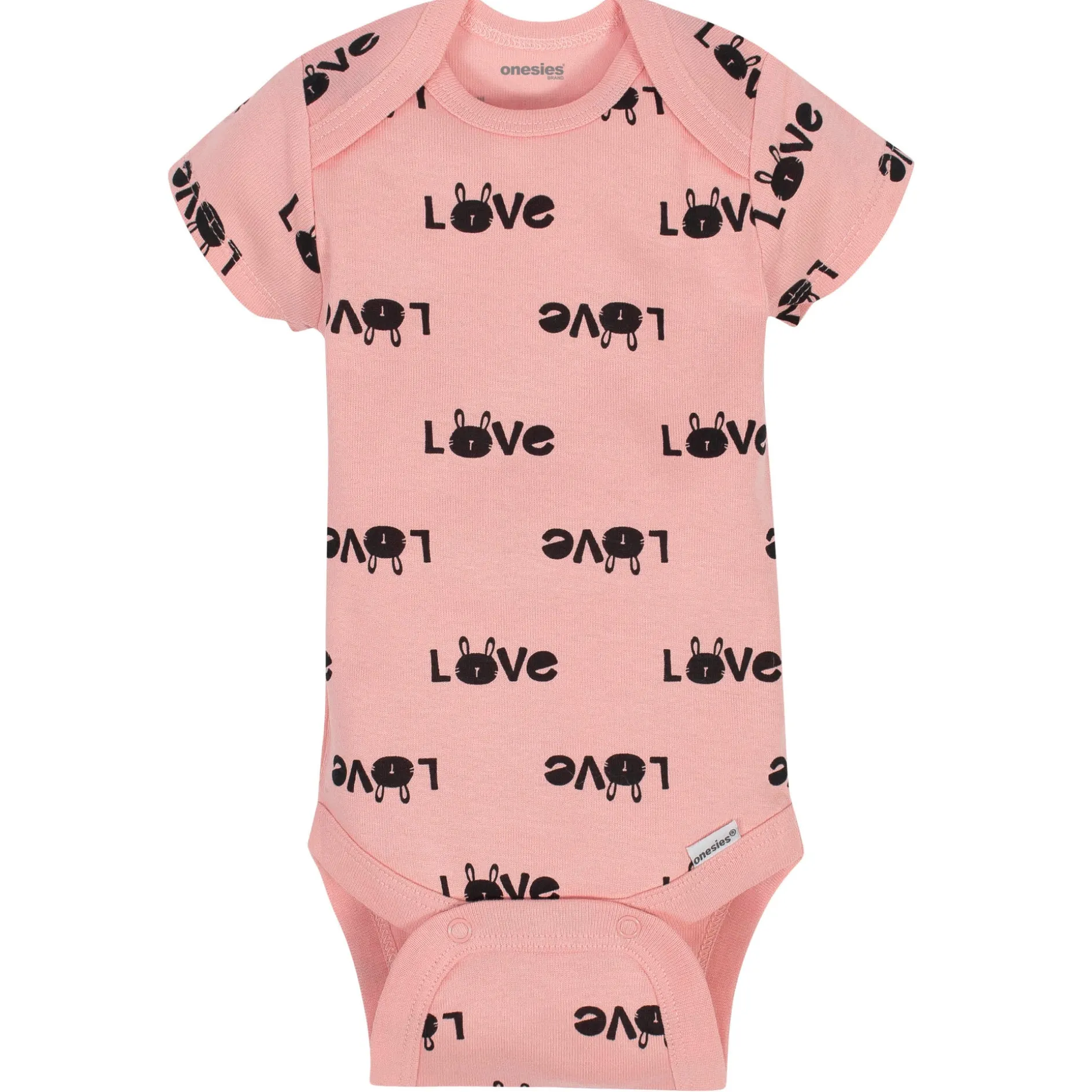 6-Piece Baby Girls Bunny Onesies® Brand Bodysuits & Pants Set