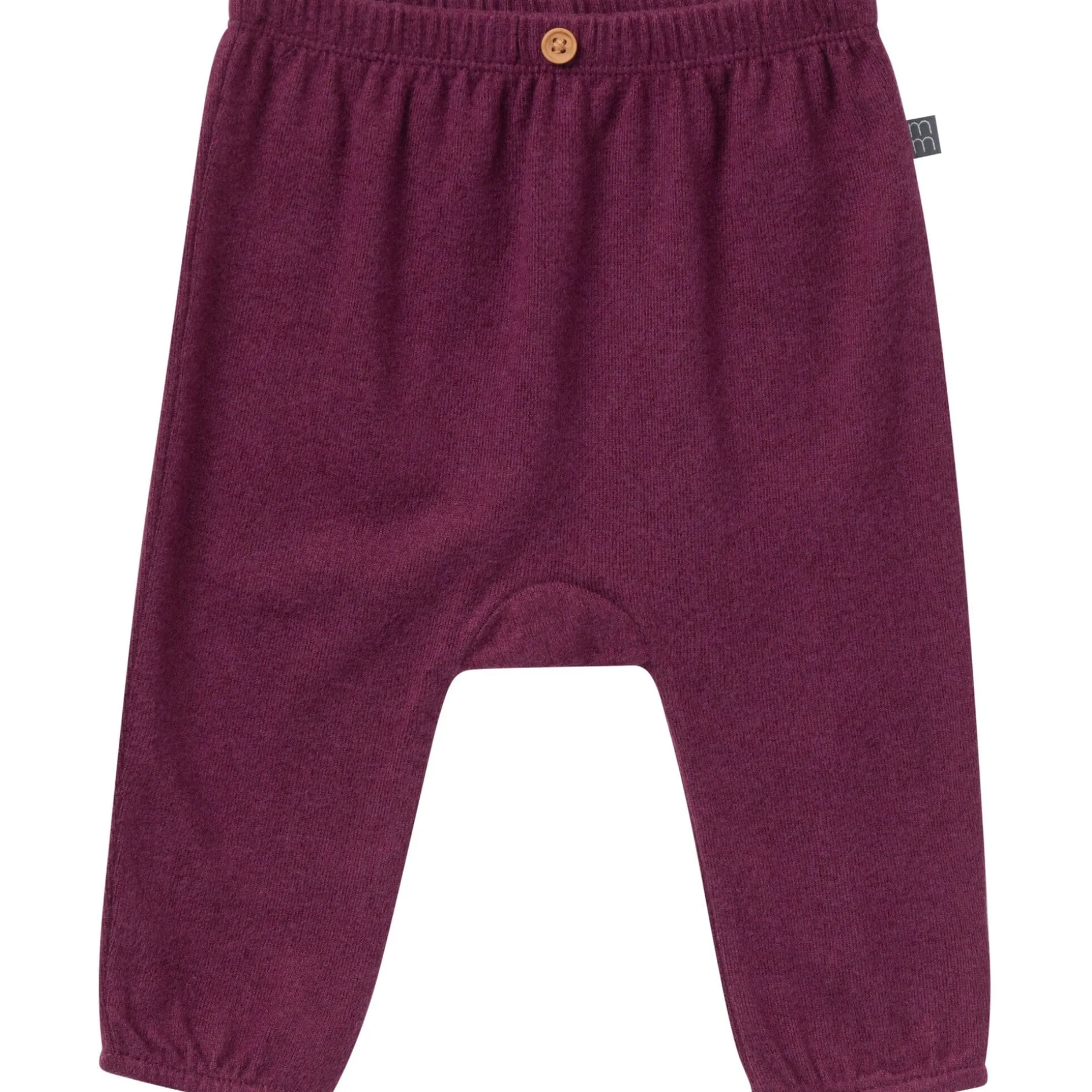 2-Piece Baby Girls Burgundy Heather Hacci Ruffle Top and Pant Set