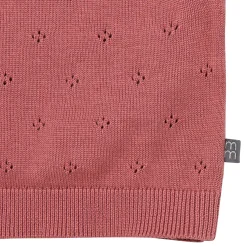 2-Piece Baby Girls Dark Rose Sweater Knit Top and Shorts Set