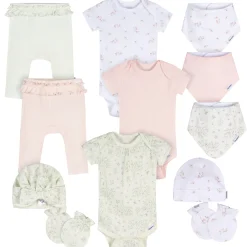 12-Piece Baby Girls Deer Everyday Basics Gift Set