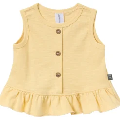 4-Piece Baby Girls Lemon Vines Sleeveless Peplum Tops and Shorts Set