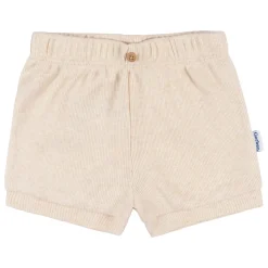 2-Piece Baby Girls Light Oatmeal Heather Bodysuit and Shorts Set
