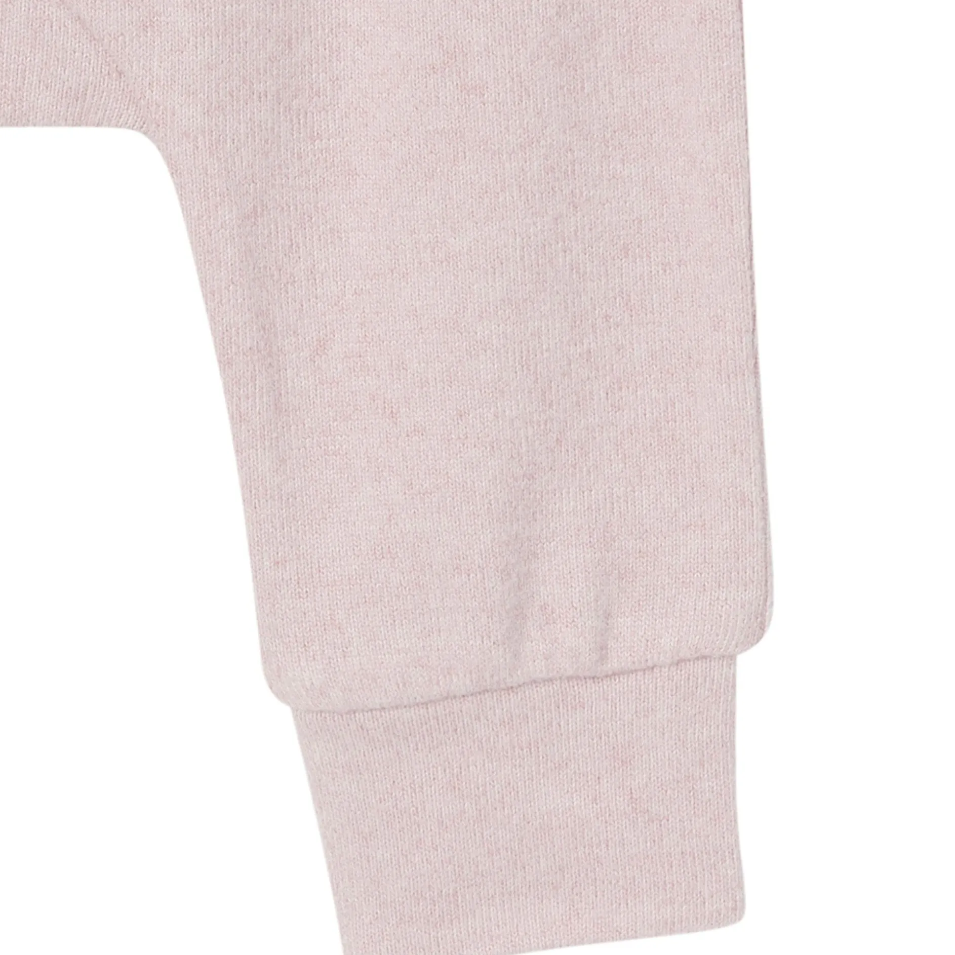 2-Piece Baby Girls Light Pink Hooded Brushed Hacci Set