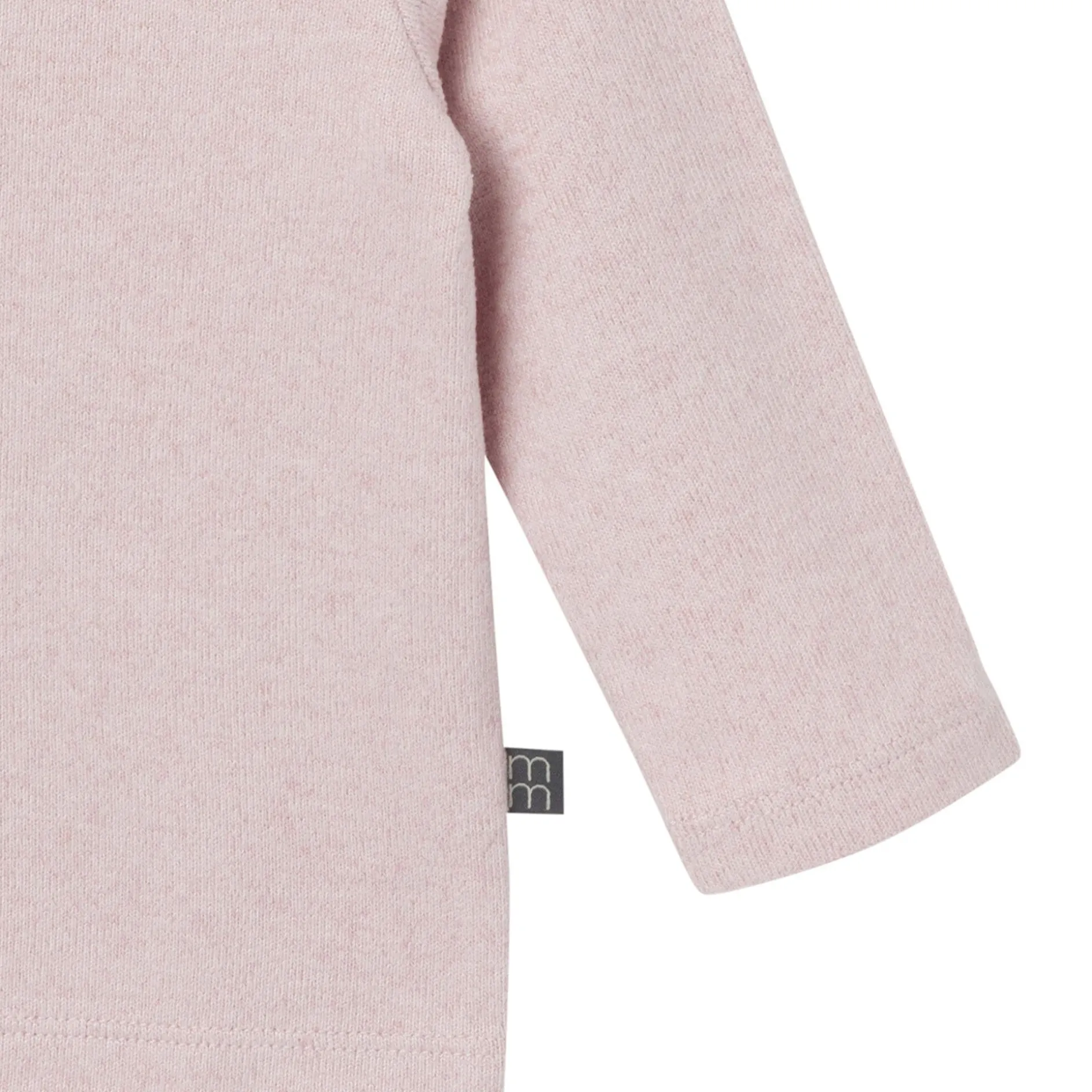 2-Piece Baby Girls Light Pink Hooded Brushed Hacci Set