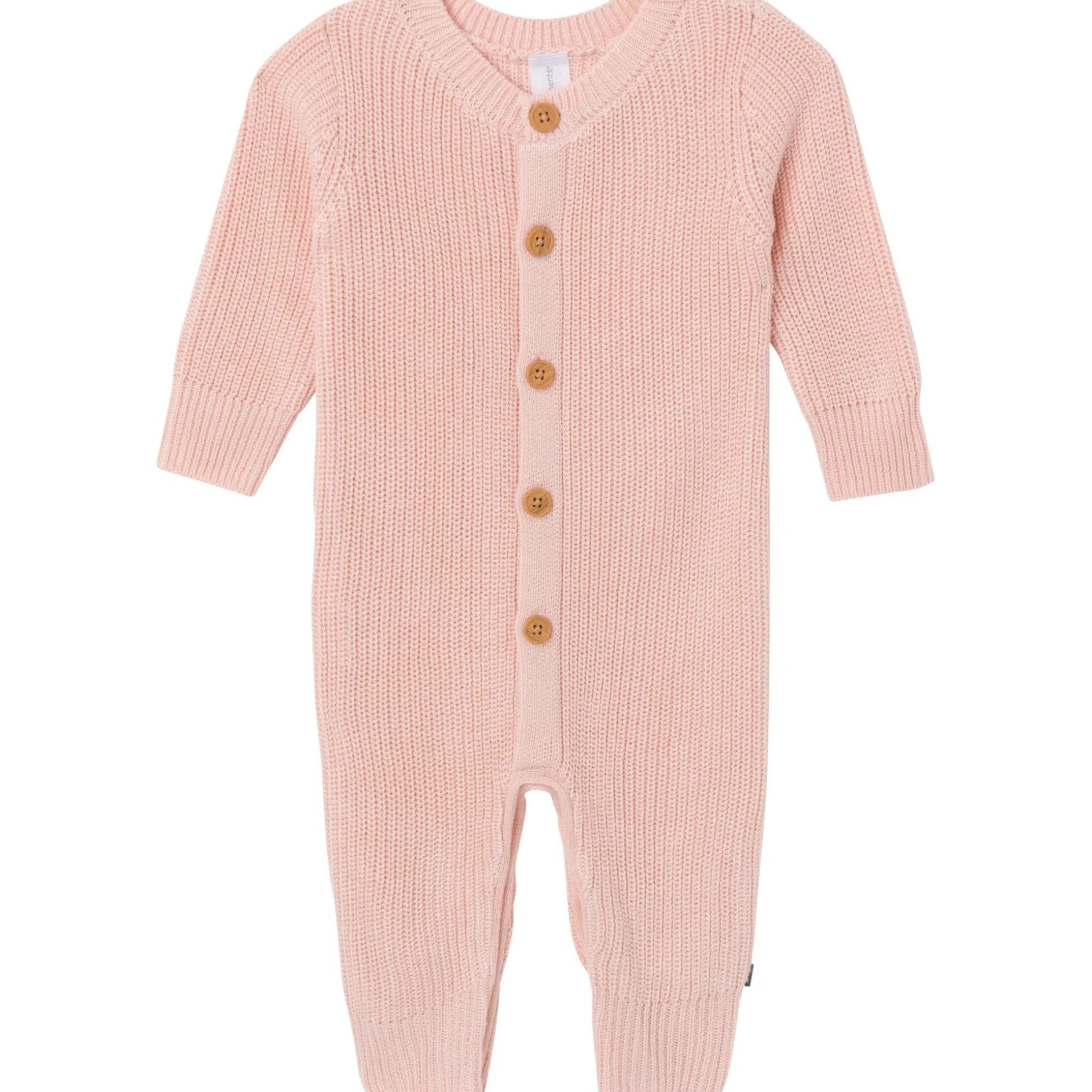 2-Piece Baby Girls Light Pink Sweater Romper & Hat Set