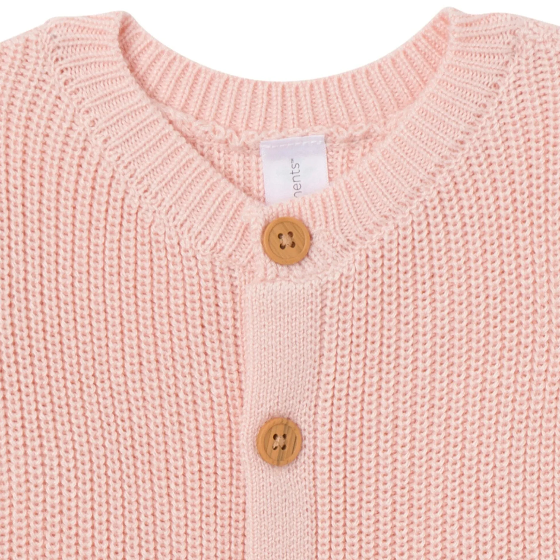 2-Piece Baby Girls Light Pink Sweater Romper & Hat Set