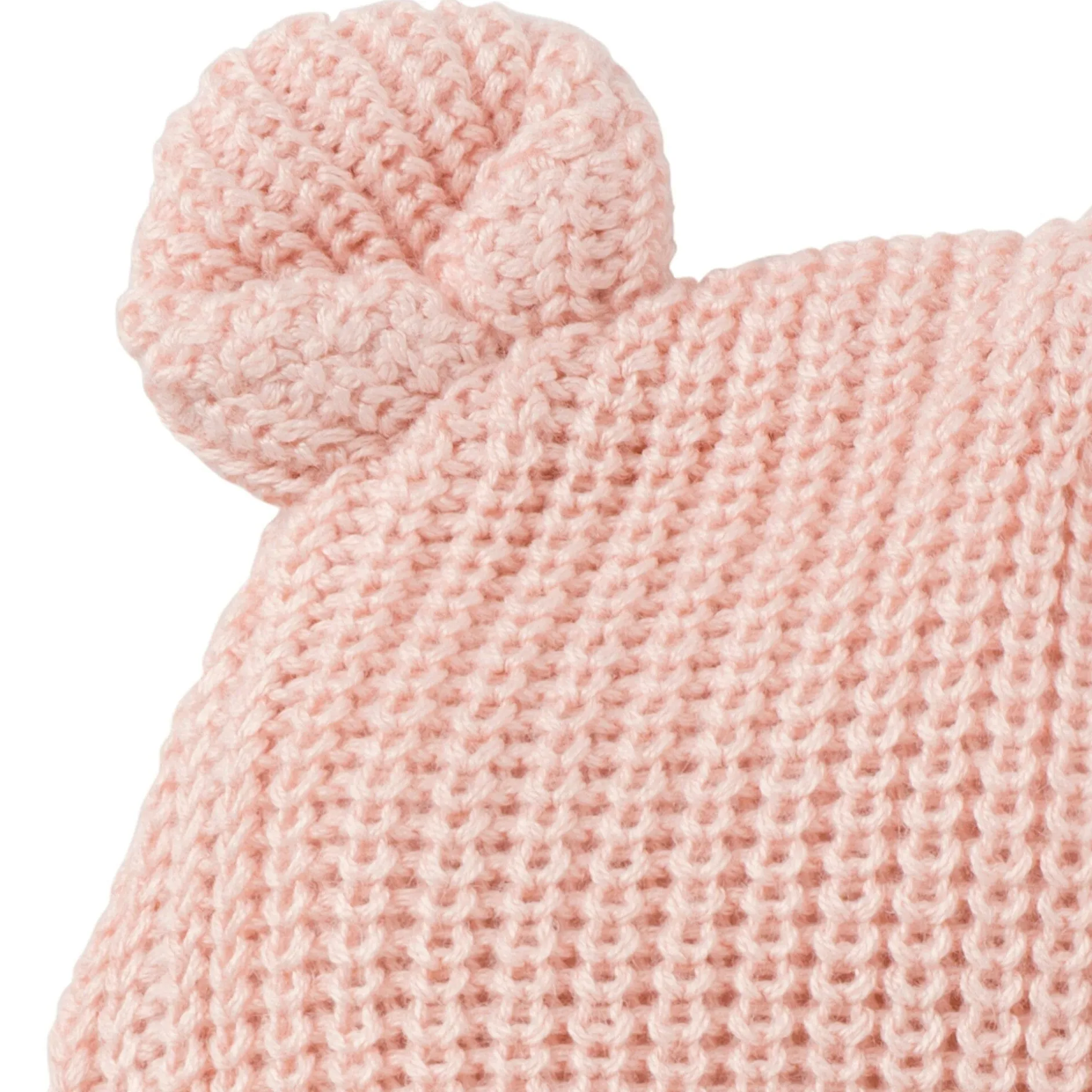 2-Piece Baby Girls Light Pink Sweater Romper & Hat Set