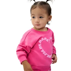 2-Piece Baby Girls Love Mama Sweatshirt Set