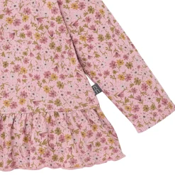 2-Piece Baby Girls Rose Ditsy Floral Hacci Peplum Top and Pants