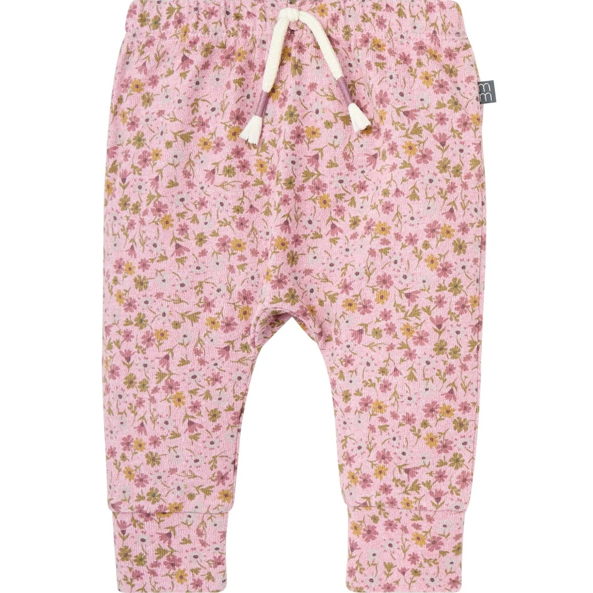 2-Piece Baby Girls Rose Ditsy Floral Hacci Peplum Top and Pants