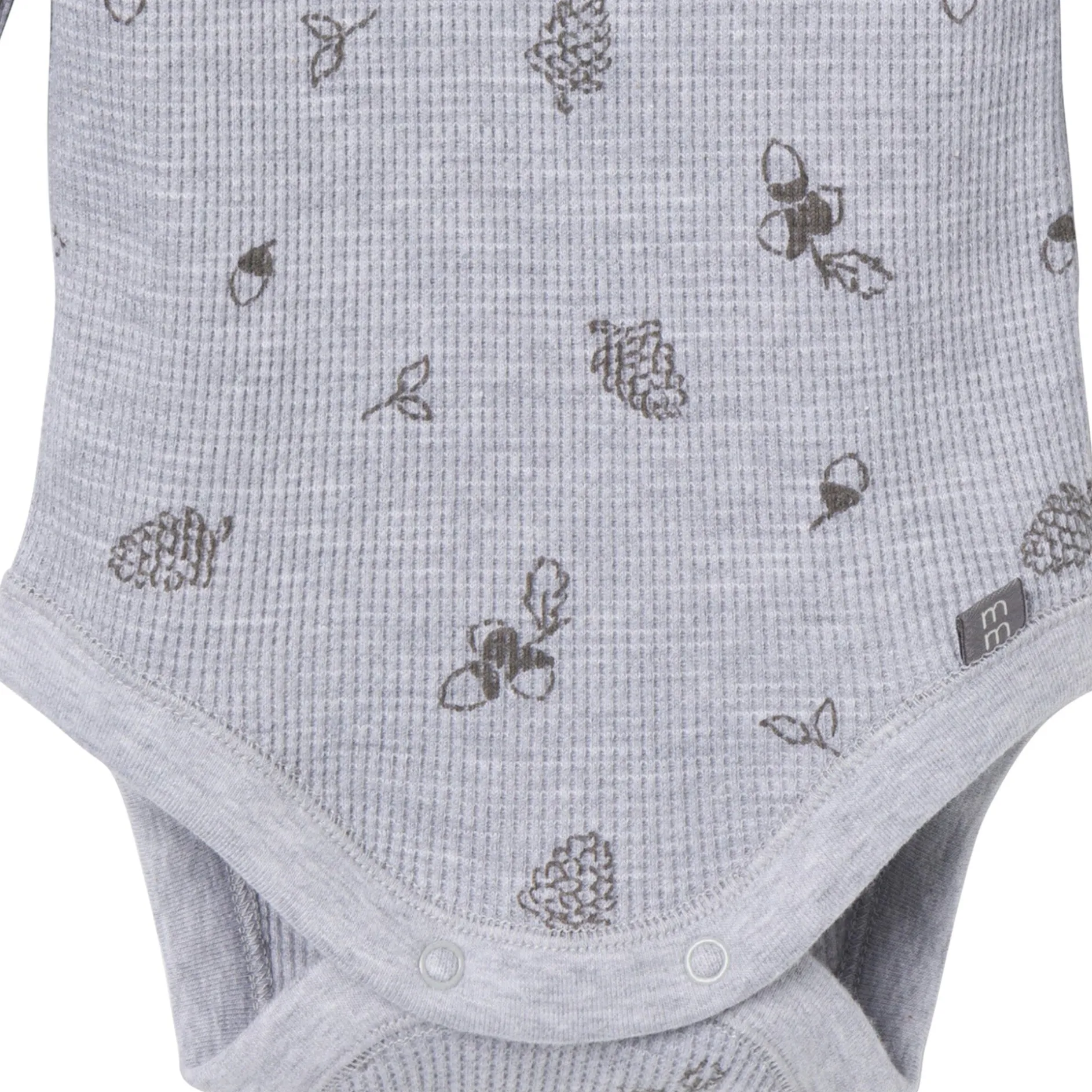 2-Piece Baby Neutral Acorn Grey Heather Bodysuit and Pant Set