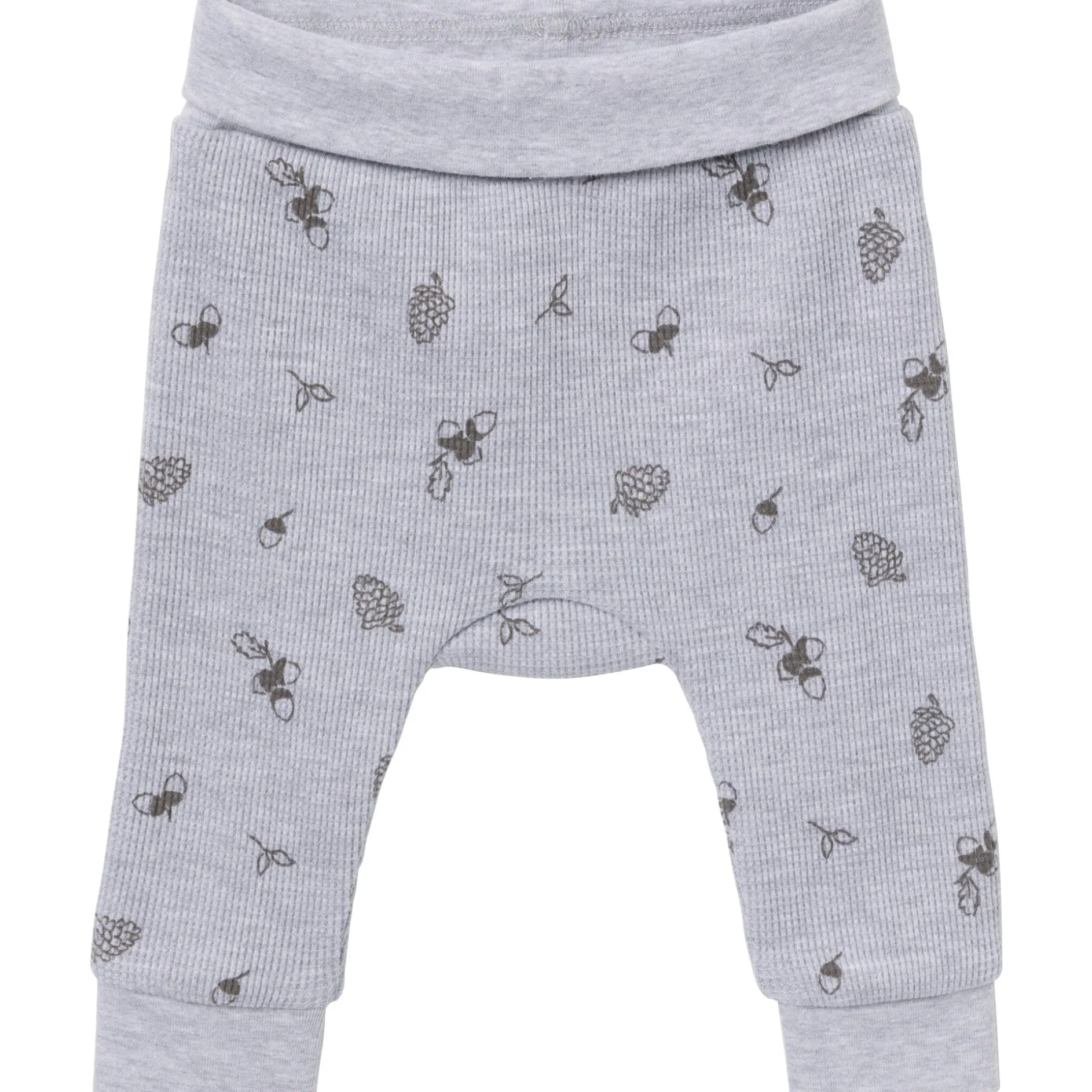 2-Piece Baby Neutral Acorn Grey Heather Bodysuit and Pant Set