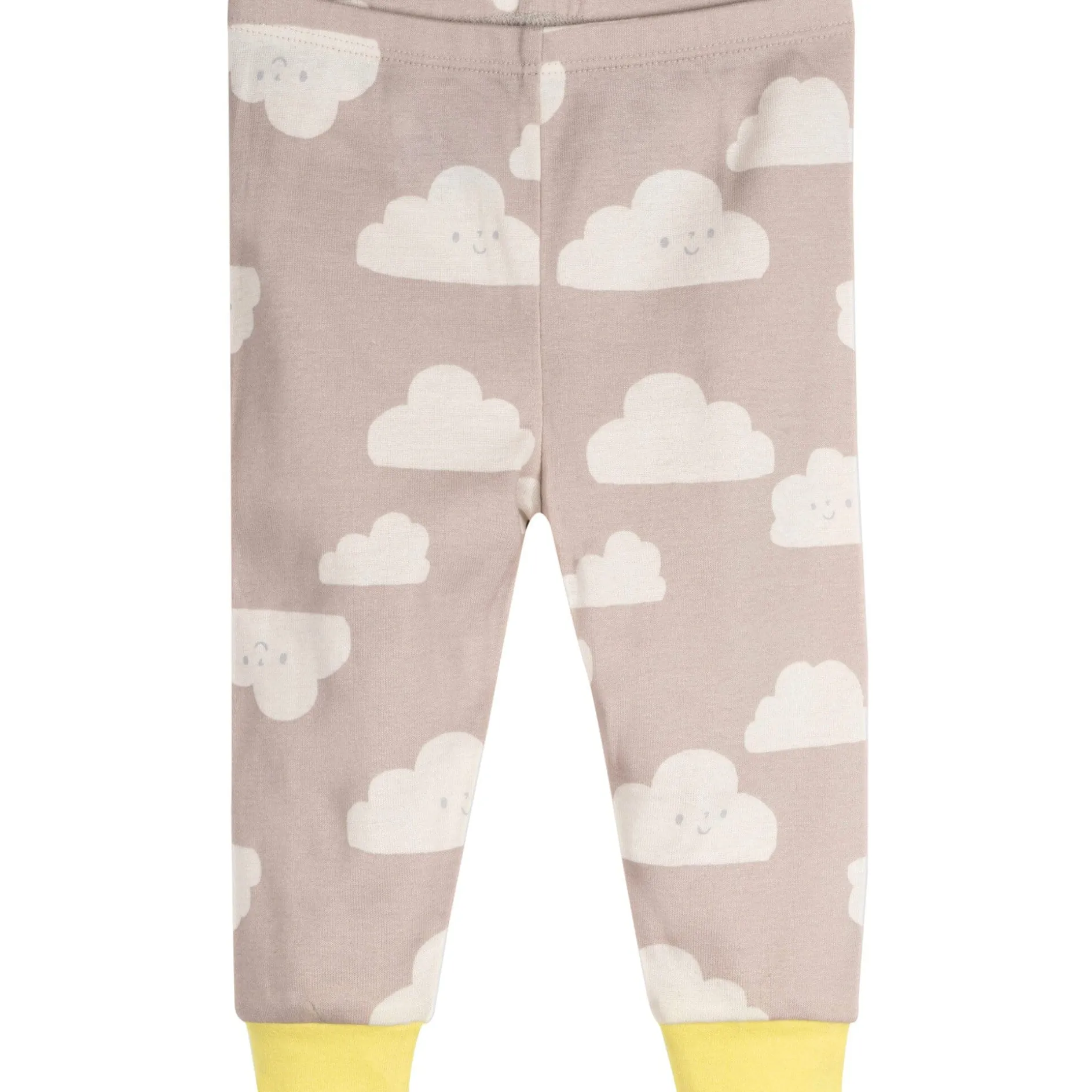 4-Piece Baby Neutral Clouds Pajamas Sets