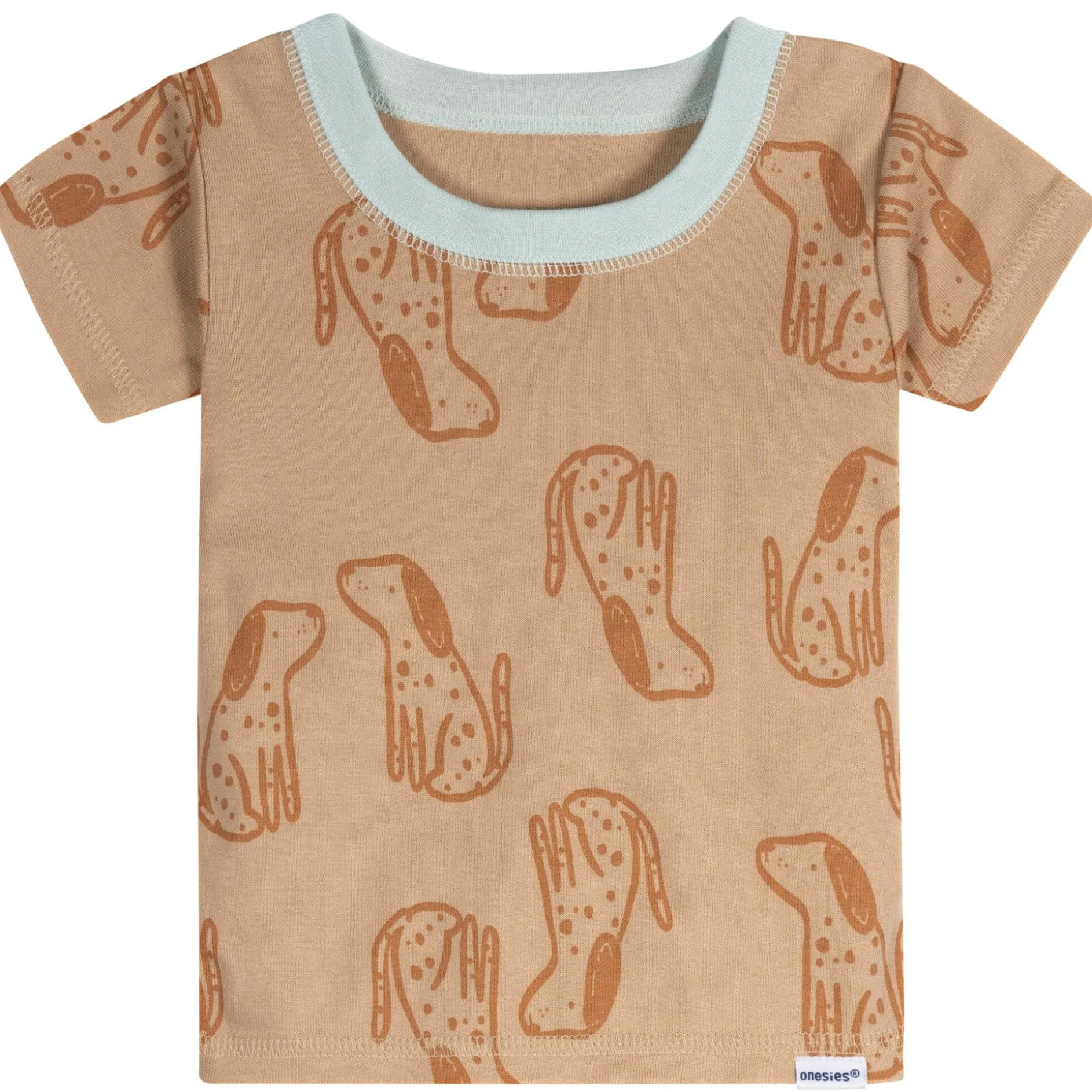 4-Piece Baby Neutral Dogs Pajamas Sets