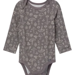 4-Piece Baby Neutral Gray Viscose Bodysuits and Pants Set