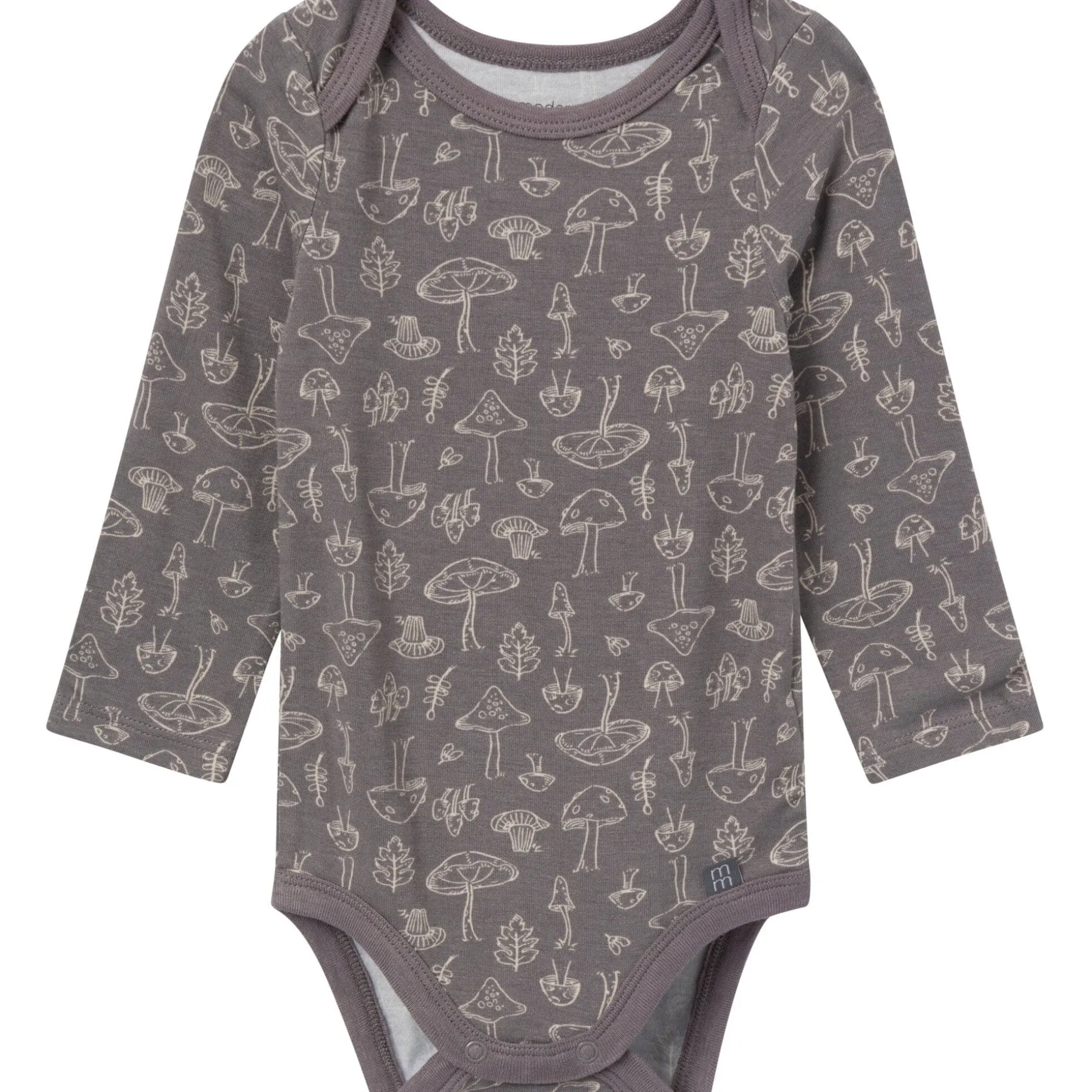 4-Piece Baby Neutral Gray Viscose Bodysuits and Pants Set