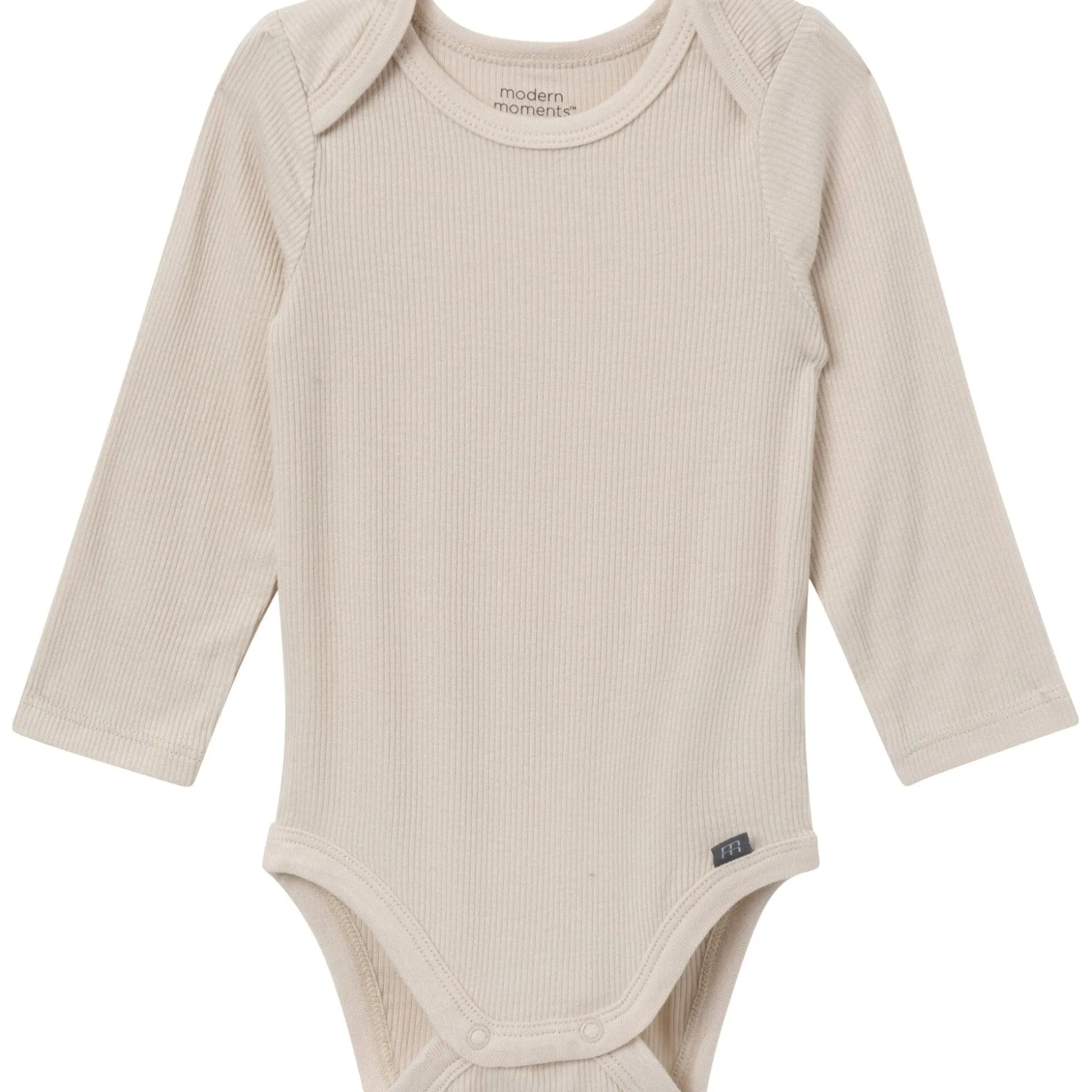 4-Piece Baby Neutral Gray Viscose Bodysuits and Pants Set