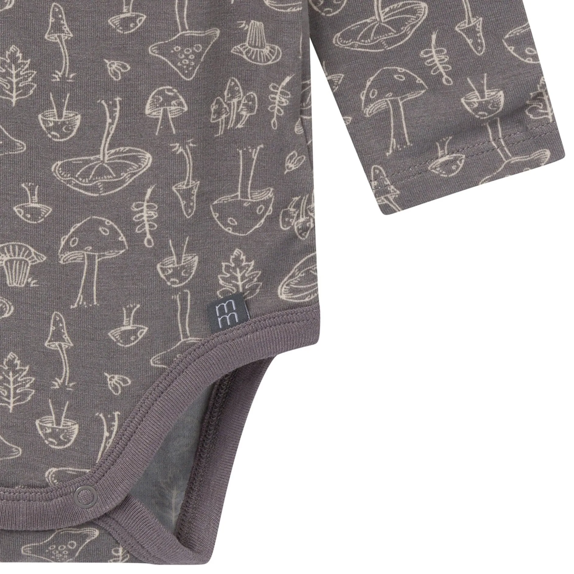 4-Piece Baby Neutral Gray Viscose Bodysuits and Pants Set