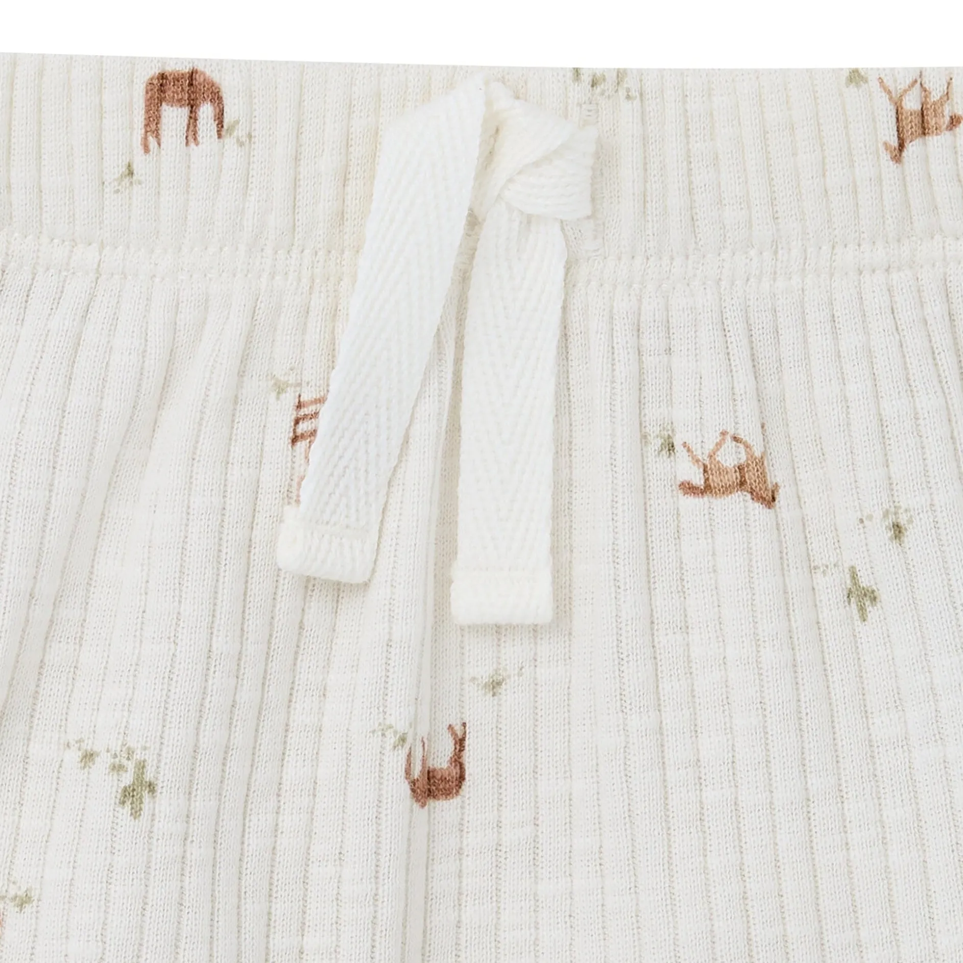 4-Piece Baby Neutral Horse Barn Short Sleeve Bodysuits and Shorts Set