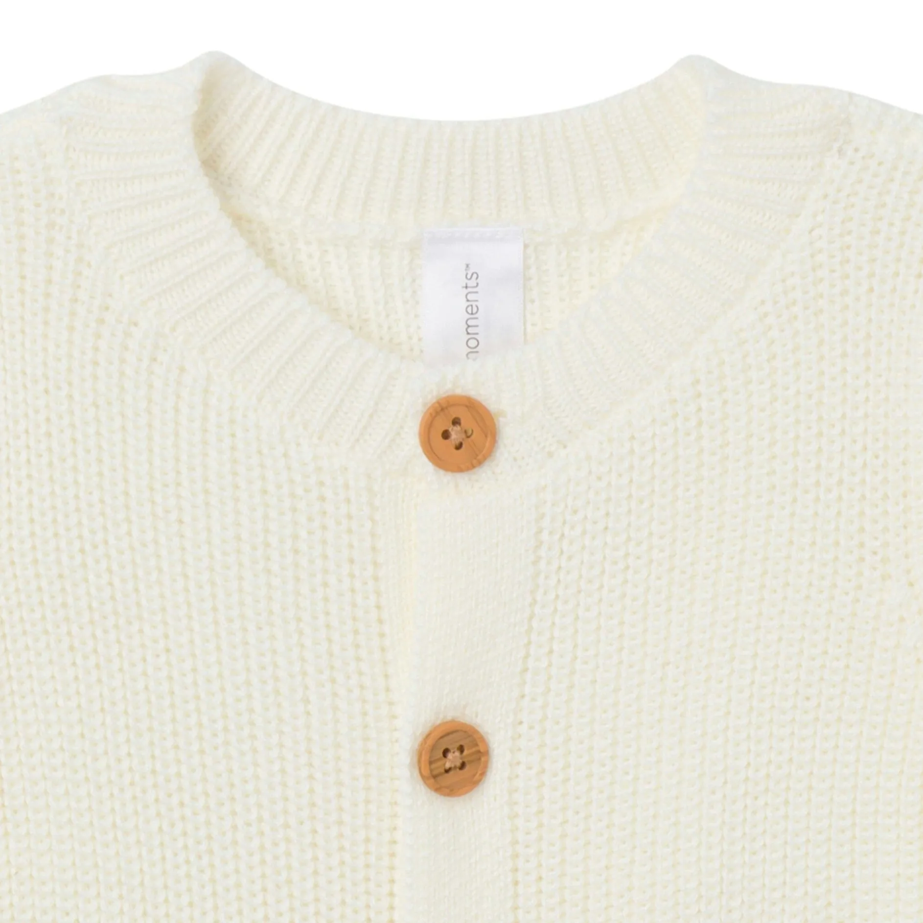 2-Piece Baby Neutral Ivory Sweater Romper & Hat Set