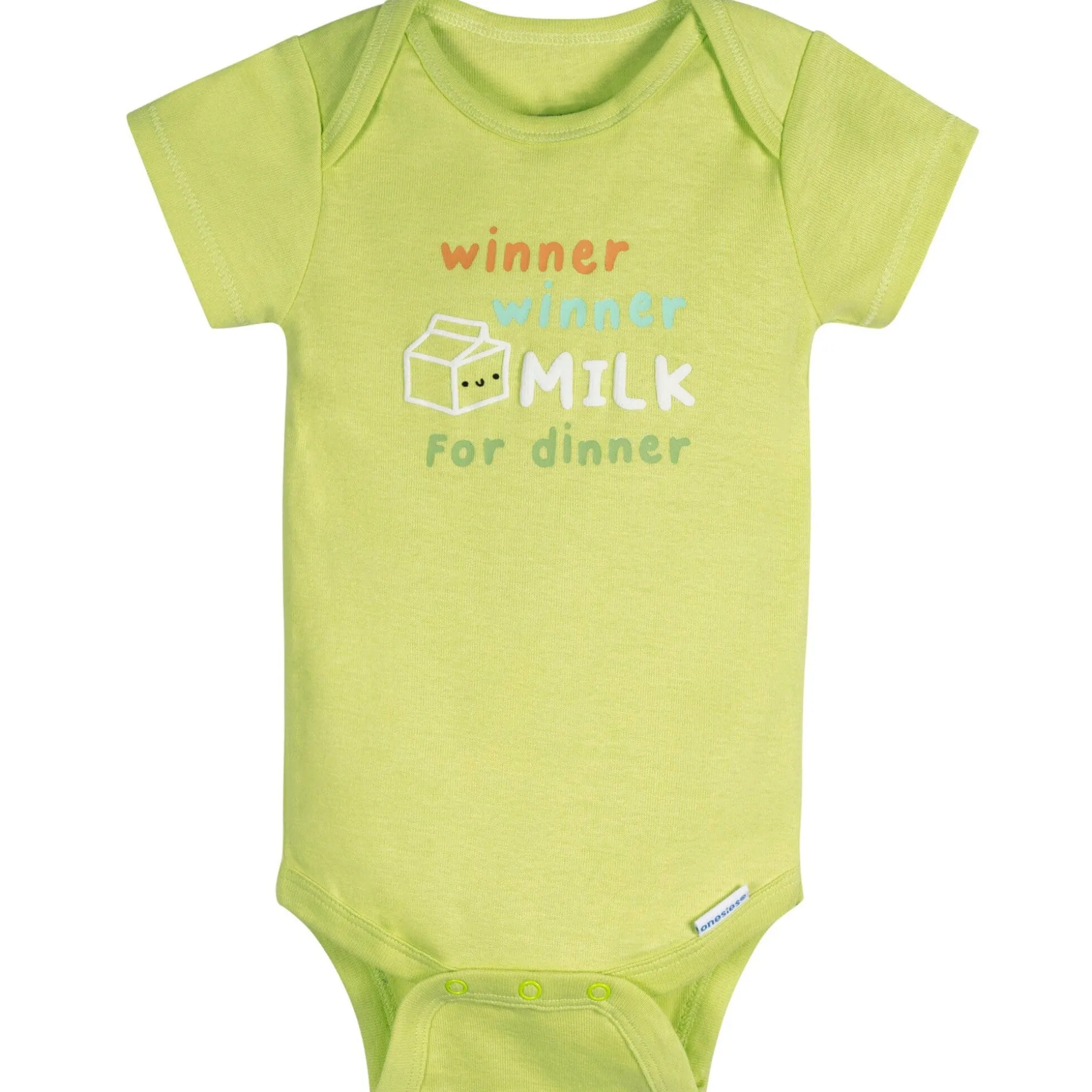 6-Piece Baby Neutral Milk Dinner Onesies® and Active Pant Set