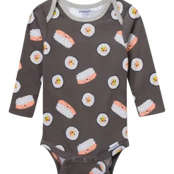 4-Piece Baby Neutral Miso Happy Onesies® Bodysuits and Pants