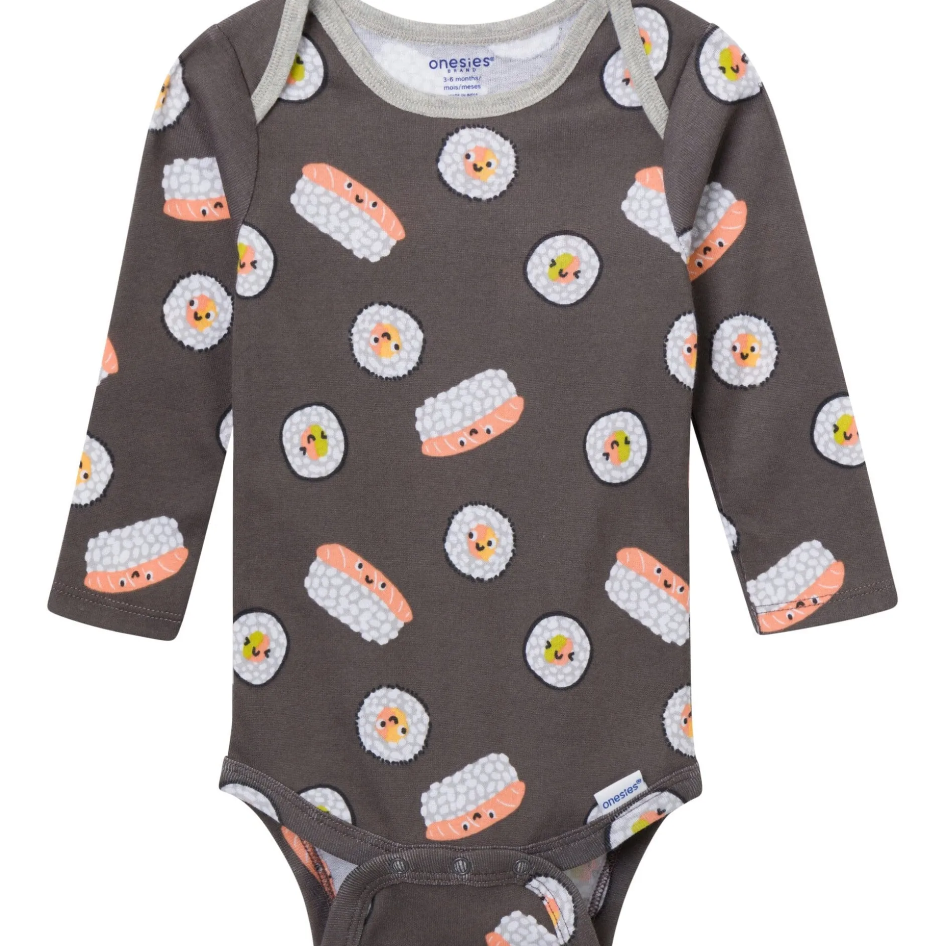 4-Piece Baby Neutral Miso Happy Onesies® Bodysuits and Pants