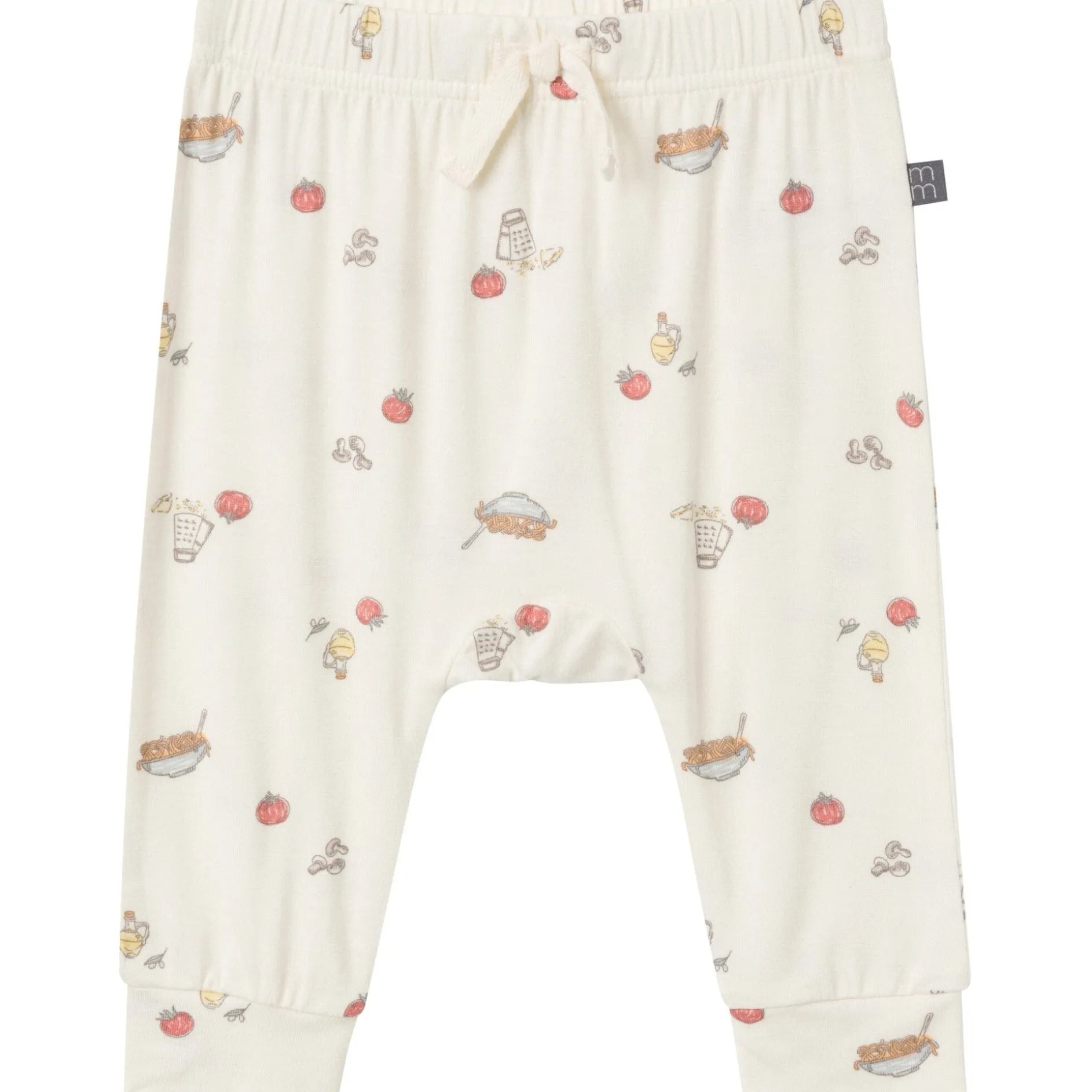 4-Piece Baby Neutral Pasta Dinner Bodysuits and Pants Viscose Set