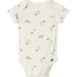4-Piece Baby Neutral Pasta Dinner Bodysuits and Pants Viscose Set