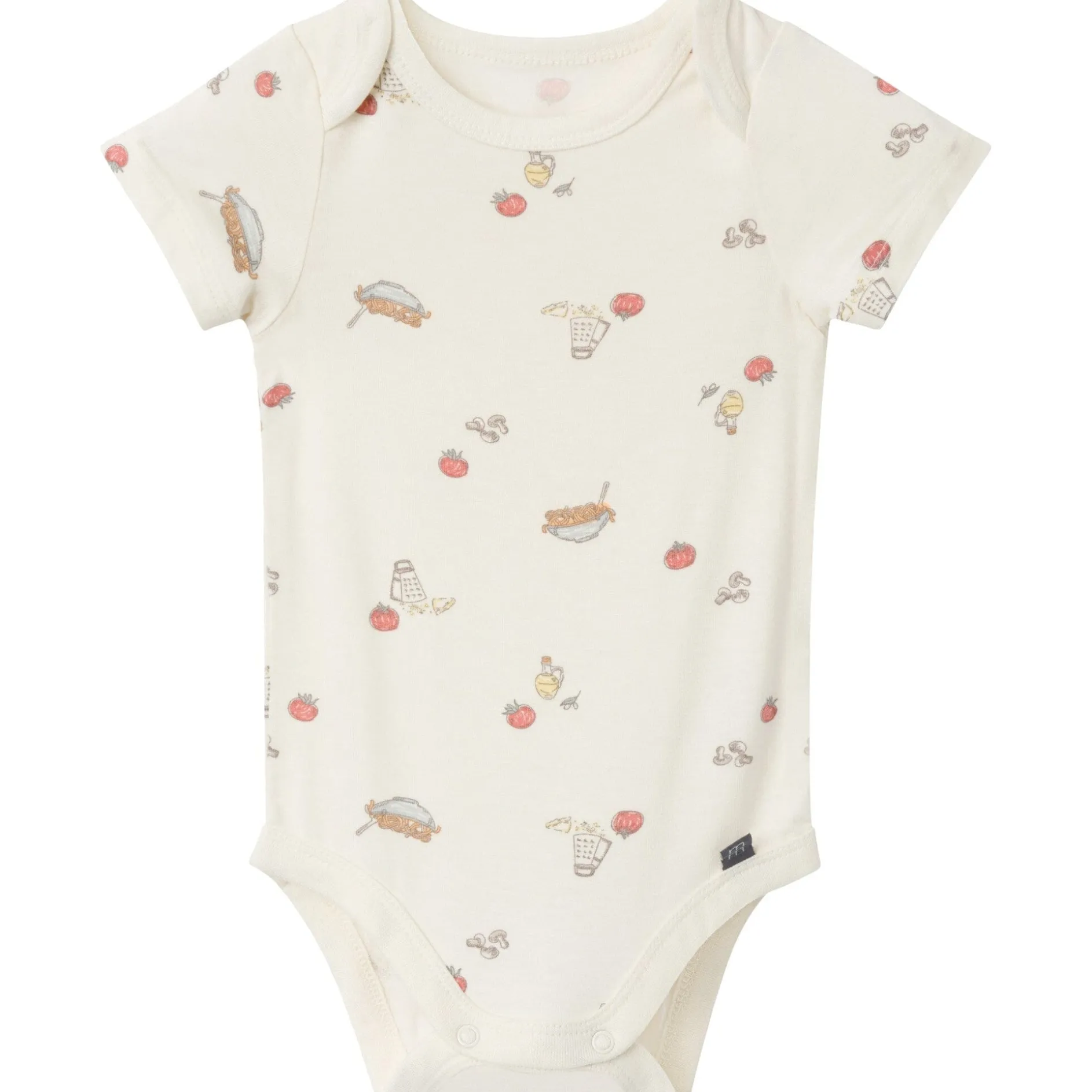 4-Piece Baby Neutral Pasta Dinner Bodysuits and Pants Viscose Set