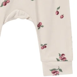 4-Piece Baby Neutral Plums Viscose Bodysuits and Pants Set