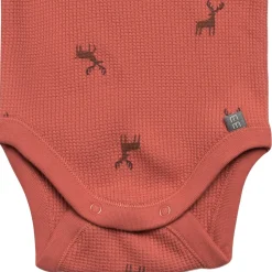 2-Piece Baby Neutral Red Moose Bodysuit and Pant Set