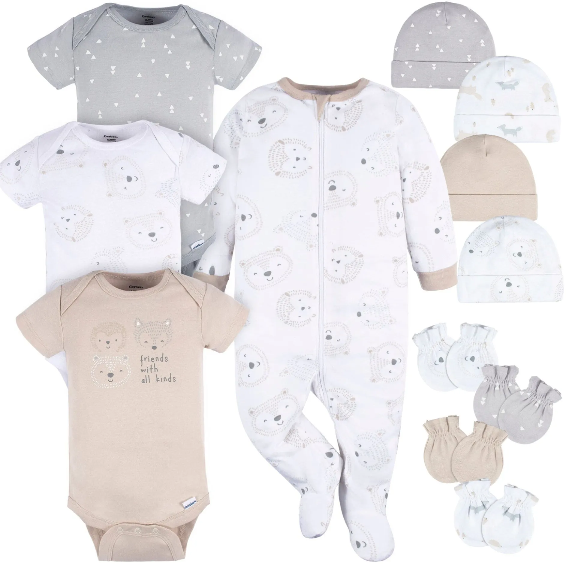 12-Piece Baby Neutral Woodland Layette Bundle