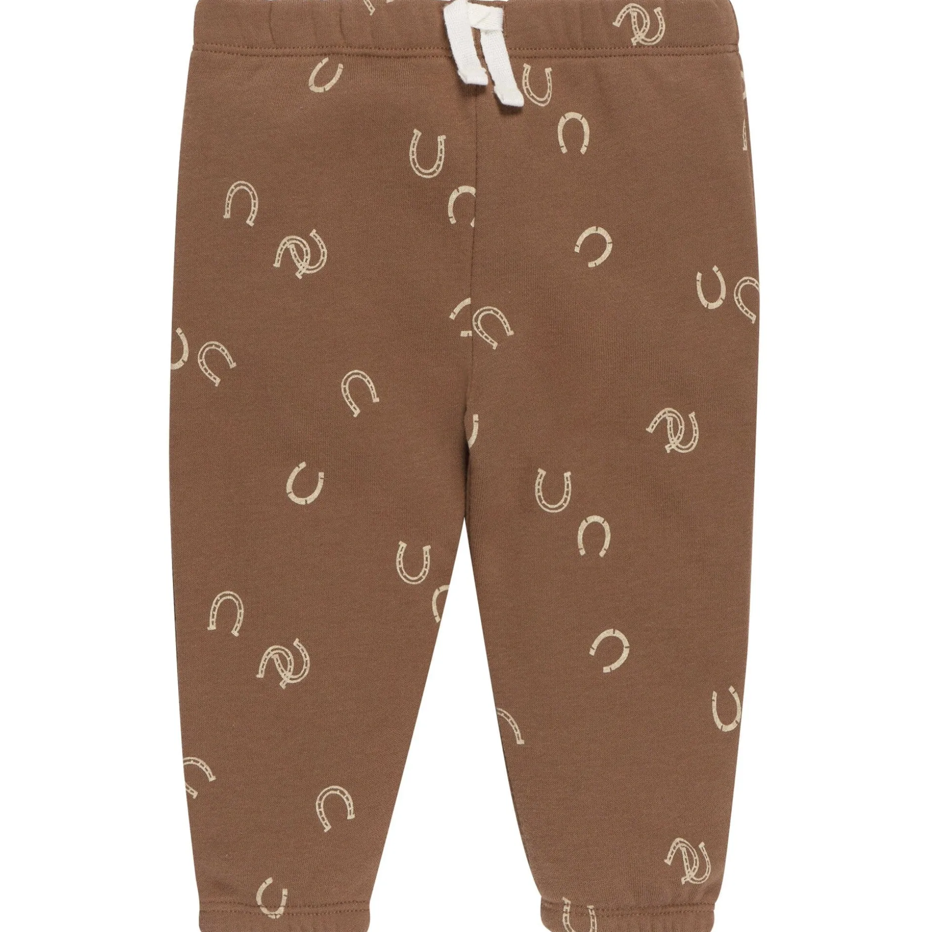 2-Piece Baby & Toddler Boys Brown Horseshoe Sweatshirt & Pant Set